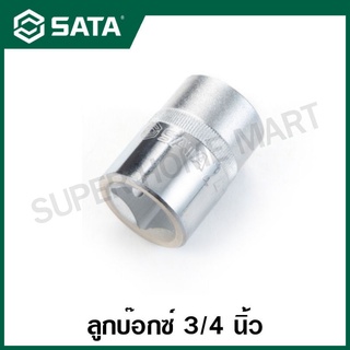 SATA ลูกบ๊อกซ์ 3/4 นิ้ว 12 เหลี่ยม ขนาด 19 - 60 มม. รุ่น 16602 - 16624 ( 3/4" Dr. 12pt. Socket )