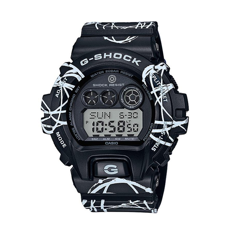 Casio G-shock นาฬิกาข้อมือผู้ชาย สายเรซิ่น รุ่น GD-X6900FTR-1 x FUTURA LIMITED EDITION - สีดำ