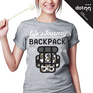 dotdotdot เสื้อยืดผู้หญิง รุ่น Concept Design ลายBackPack (Grey)