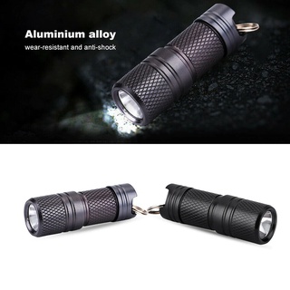 ไฟฉายพกพาขนาดเล็ก ไฟฉายพวงกุญเเจ Outdoor Mini Portable Keychain USB Rechargeable LED Flashlight Torch Lamp Light