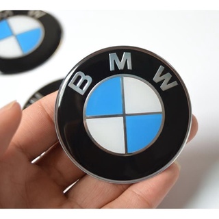 โลโก้ฝาครอบล้อ BMW ฝาครอบล้อดัดแปลง ฝาครอบศูนย์ยางรถยนต์ โลโก้ ป้ายโลหะ สติ๊กเกอร์ตกแต่งรถยนต์ 65mm