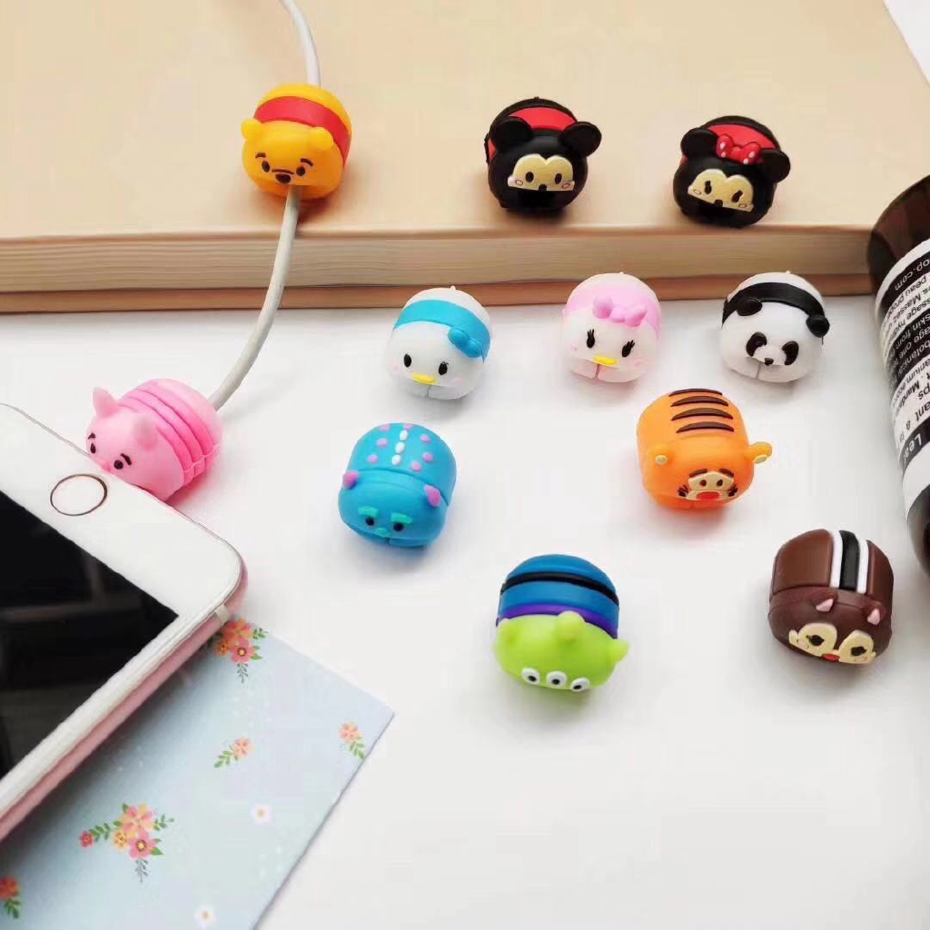 Data line protector Cartoon animal bite shape anti-breaking charging line protector