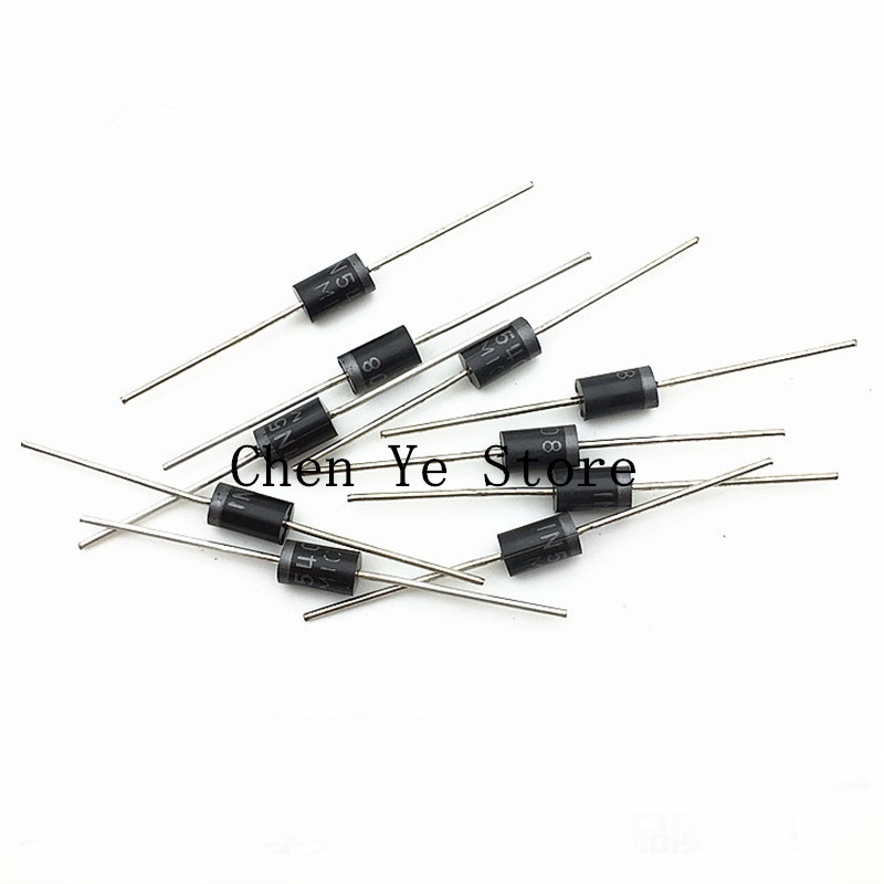 1N5408 1000V 3A Rectifier diodes - 10 stuks