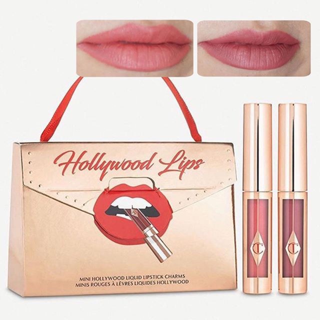 #พร้อมส่ง Charlotte Tilbury Lip Duo Set