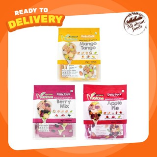 Tonggarden Nutrione ถั่วอบผสมผลไม้อบแห้ง Berry mix เบอร์รี่มิกซ์ Mango tangoแมงโก้ แทงโก้ Appleแอปเปิ้ลพาย 28 กรัม 7 ซอง