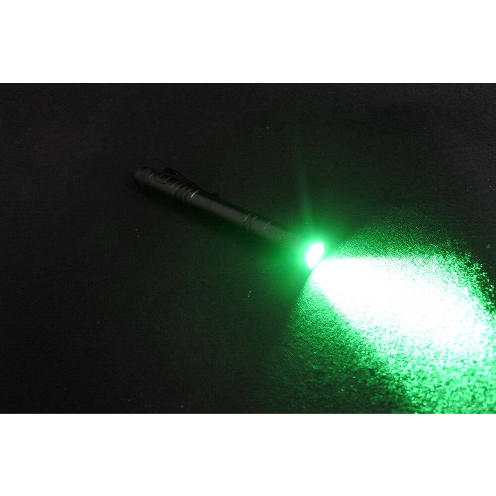 3W ประเภทปากกาแสงสีเขียวไฟฉาย LED การล่าสัตว์ Night Vision 2 * AAA แบตเตอรี่ไฟฉาย - รูปที่ 7