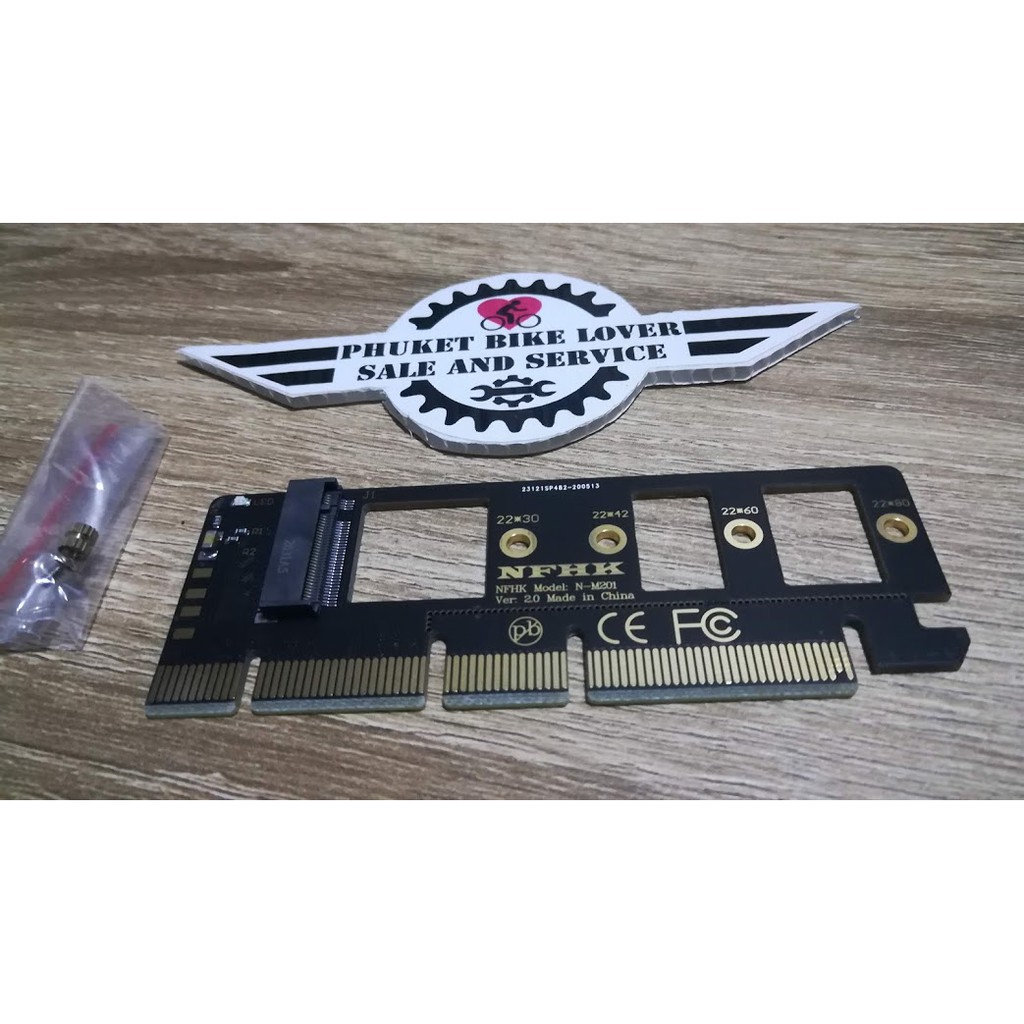 อะแดปเตอร์แปลง M key M.2 NGFF SSD to PCIe X4 adapter pci express 3 แปลง M2 NVME ลงบอร์ด อ่านเขียนเร็วแรงส์ สำหรับคอเกมส์