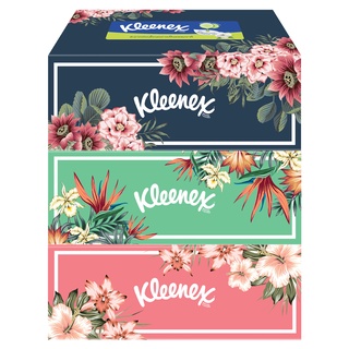 KLEENEX คลีเน็กซ์ เพทเทิล กระดาษเช็ดหน้า บรรจุ 135 แผ่น (แพ็ค 3 ห่อ)