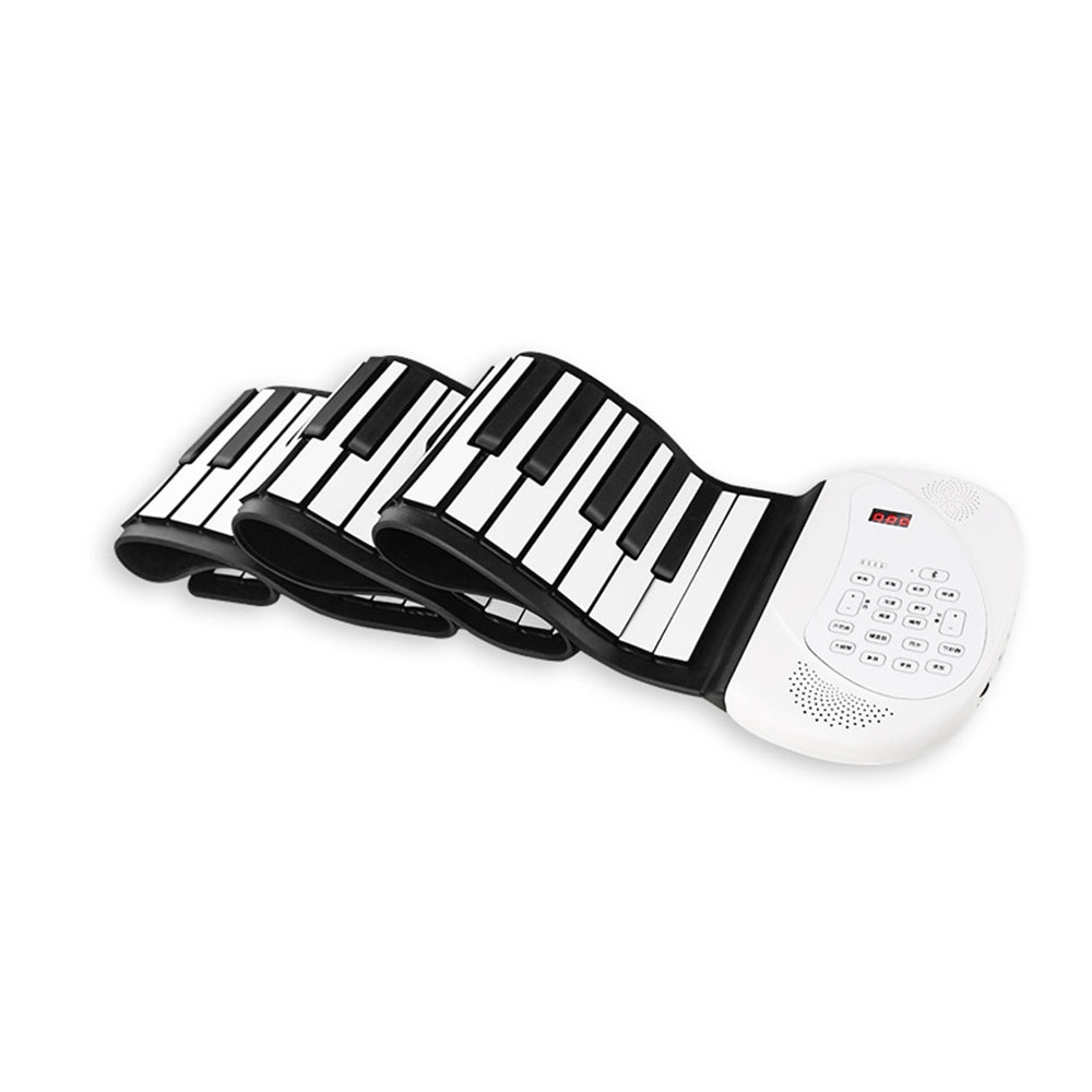 B88 Keys Roll Up Piano Digital Piano Flexible Silicone Folding Silicone