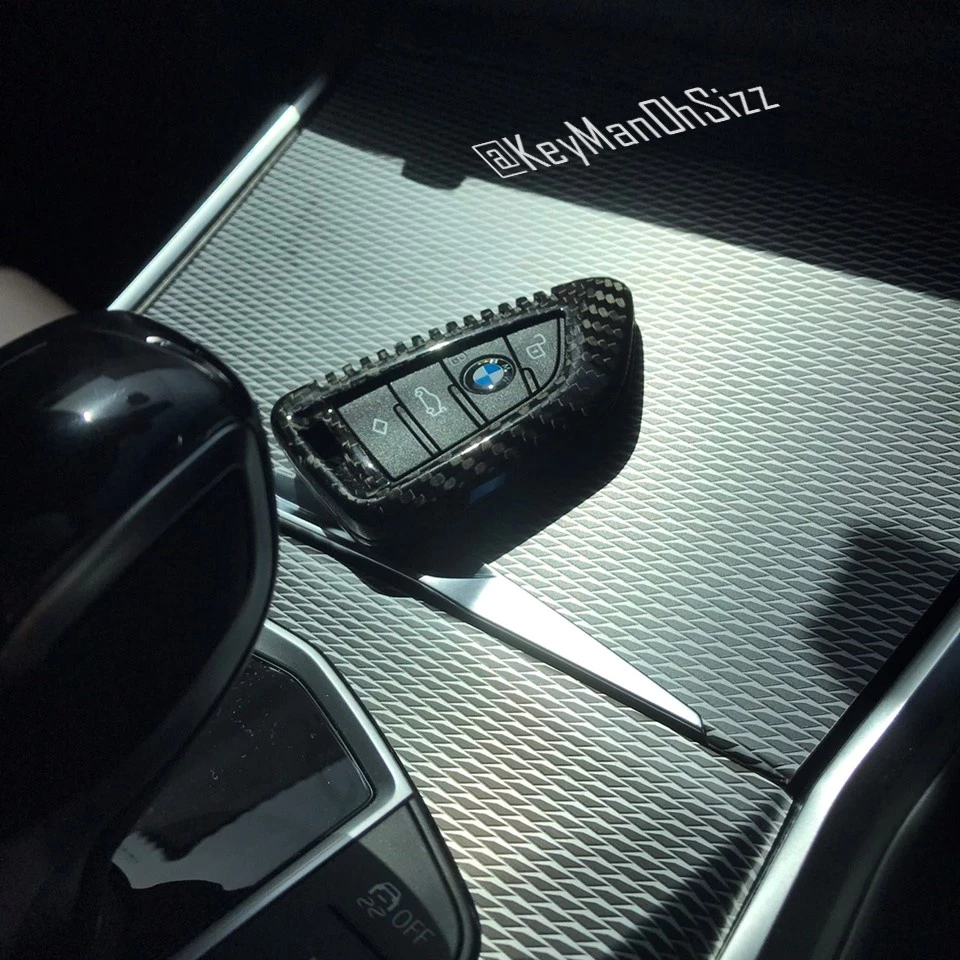 เคสรีโมทรถ BMW Blade คาร์บอนไฟเบอร์แท้  T-Carbon แถมแผ่นใส Transparent TPU ครอบปุ่ม  Top Product ; Carbon Fiber Key Case thumbnail 7