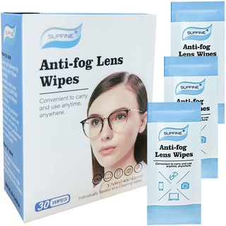 Supfine Anti fog lens Wipes เช็ดชู่เช็ดแว่นกันละอองฝ้าที่เลนส์