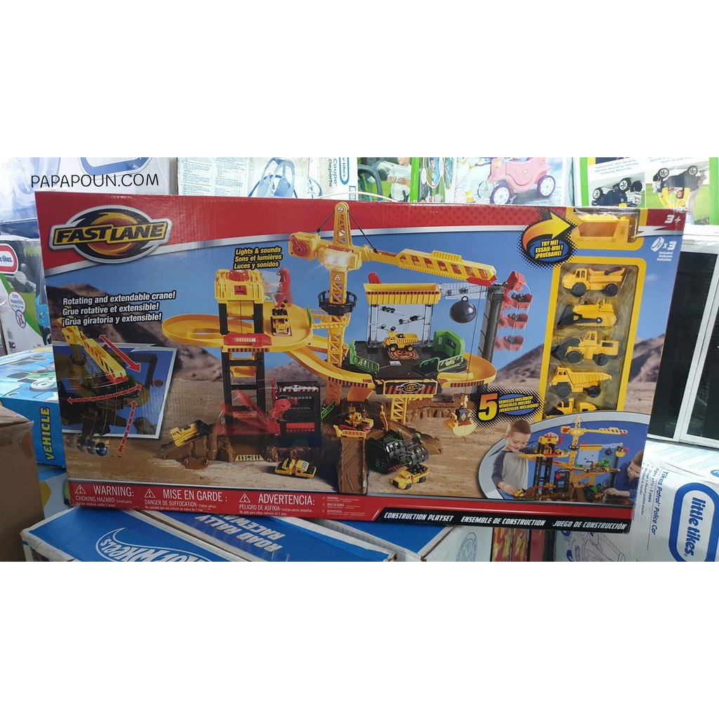 fast lane construction site playset