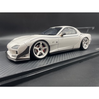 โมเดลรถจำลองสเกล 1:18 Ignition Model IG2044 FEED RX-7 (FD3S) White