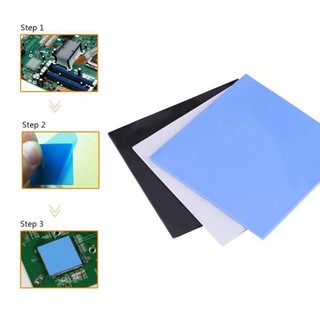 100x100x2.mm  Heatsink Cooling Thermal Conductive Silicone Pad ยังไม่ตัด(สีดำ,เทา,น้ำเงิน)