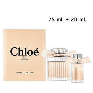 (โบว์ครีม) Set Chloe EDP Travel Edition 75ml + 20ml. กล่องซีล