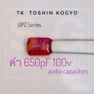 ((ชุด10ชิ้น)) C 650pF 100V TK audio capacitors Japan