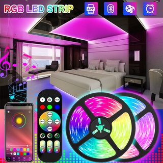 แถบไฟ Led RGB 2835 บลูทูธ ควบคุมผ่านแอพ USB โคมไฟ Led ยืดหยุ่น DC 5V ริบบิ้นไดโอดเทป สําหรับปาร์ตี้ ห้องนั่งเล่น เทศกาล