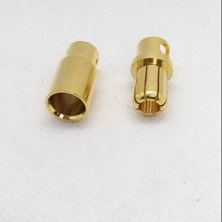 ปลั๊ก บาน่าน่า คุณภาพดี 8mm Gold Bullet Connectors