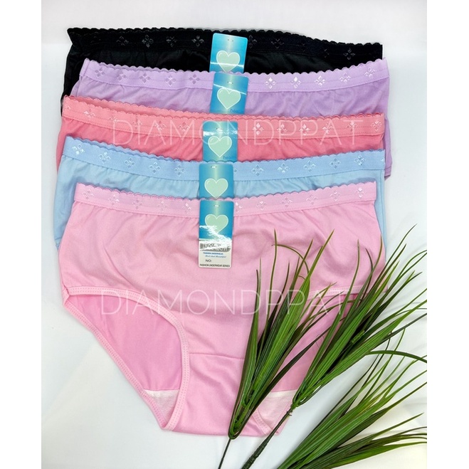กางเกงในขอบลูกไม้ผ้ายืด 1 แพ็ค 10 ตัว 119บาท สไตล์สาวหวาน โทนสีพาสเทล