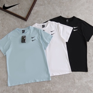 [S-5XL]Nike เสื้อยืดแขนสั้น ผ้าฝ้าย 100% ทรงหลวม ระบายอากาศได้ดี สวมใส่สบาย สําหรับผู้ชาย และผู้หญิง