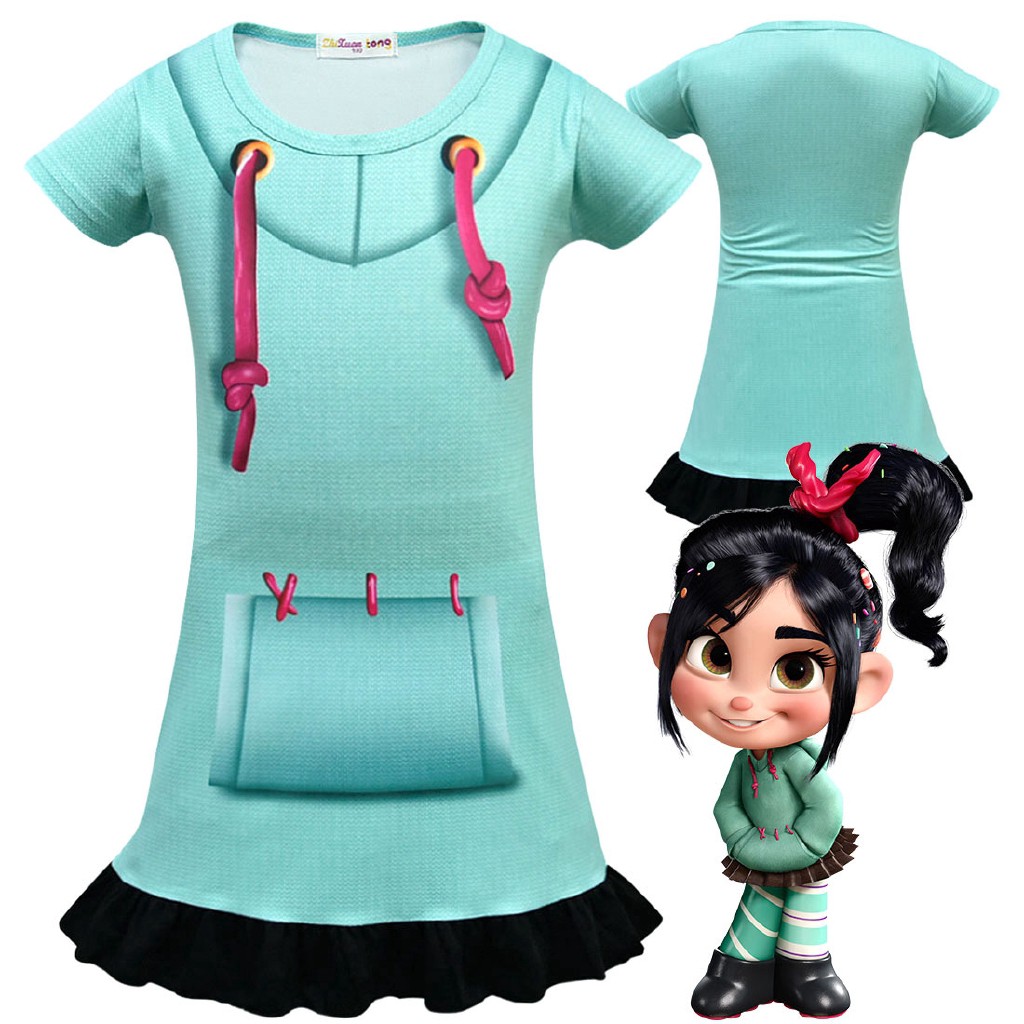 Girls Wreck-It Ralph 2 Clothes Vanellope Von Schweetz Vocaloid