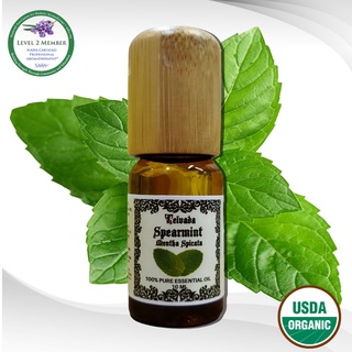 Spearmint USDA Organic Essential Oil  スペアミントエッセンシャルオイルオーガニック น้ำมันหอมระเหย สเปียร์มิ้นท์ ออร์แกนิค