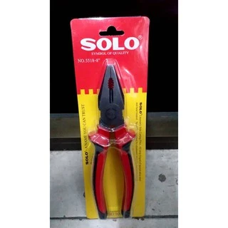 SOLO คีม คีมปากจิ้งจก คีมตัดสายไฟ คีมสายไฟ SOLO ขนาด 8 นิ้ว NO.5518 ของแท้💥💥💥100%💥💥💥