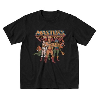 T-shirt  เสื้อยืดแขนสั้น ผ้าฝ้าย พิมพ์ลายจักรวาล He-Man And The Masters Of The Universe สไตล์วินเทจ สําหรับผู้ชายS-5XL