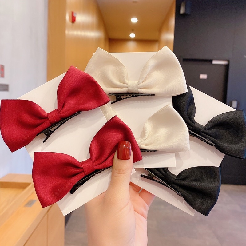 PSS กิ๊บโบว์หูกระต่าย แนวตั้ง กิ๊บจีซู โบว์ติดผม [ปากเป็ด]