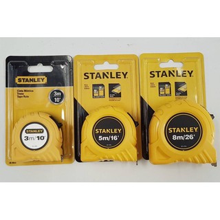 STANLEY ตลับเมตร รุ่น Global (3, 5, 8 เมตร) และรุ่น Power Lock 5ม. ของแท้ 100%