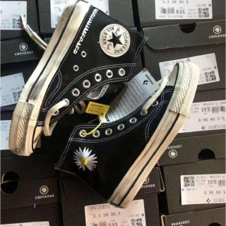 รองเท้า Converse 1970s x PEACEMINUSONE  รองเท้าส้นสูงรองเท้าสเก็ตบอร์ดสีดำ