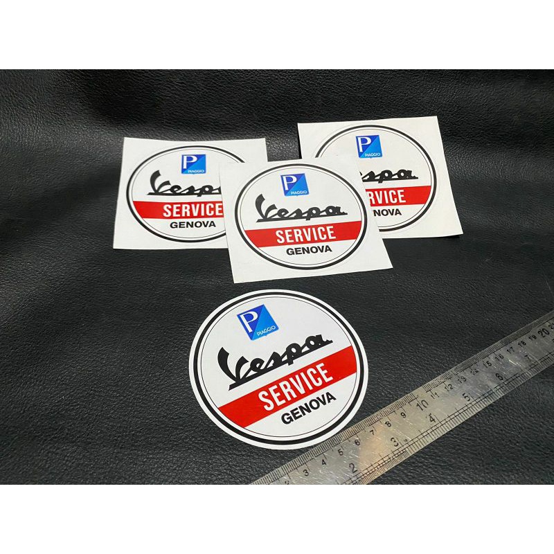 บริการสติ๊กเกอร์โลโก้แบรนด์เวสป้า genova ตัดสารให้ความหวานที่ดีหมวกกันน็อคของคุณหรือเวสป้า