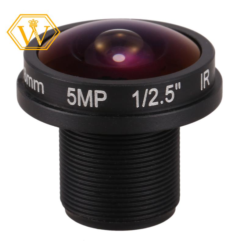 [W]HD เลนส์กล้องวงจรปิด fisheye 5MP 1.8mm M12*0.5 mount 1/2.5 F2.0 180 องศา