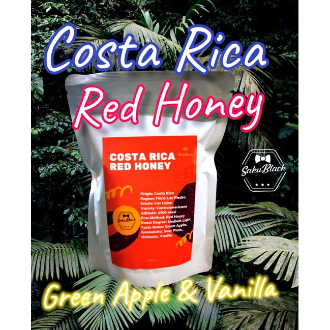 🇨🇷รอบ​คั่วใหม่ 13 AUG🇨🇷 เมล็ด​กาแฟ​ คั่วกลาง​อ่อน Costa​ Rica Red Honey (Green​ Apple​ & Vanilla)​ 1