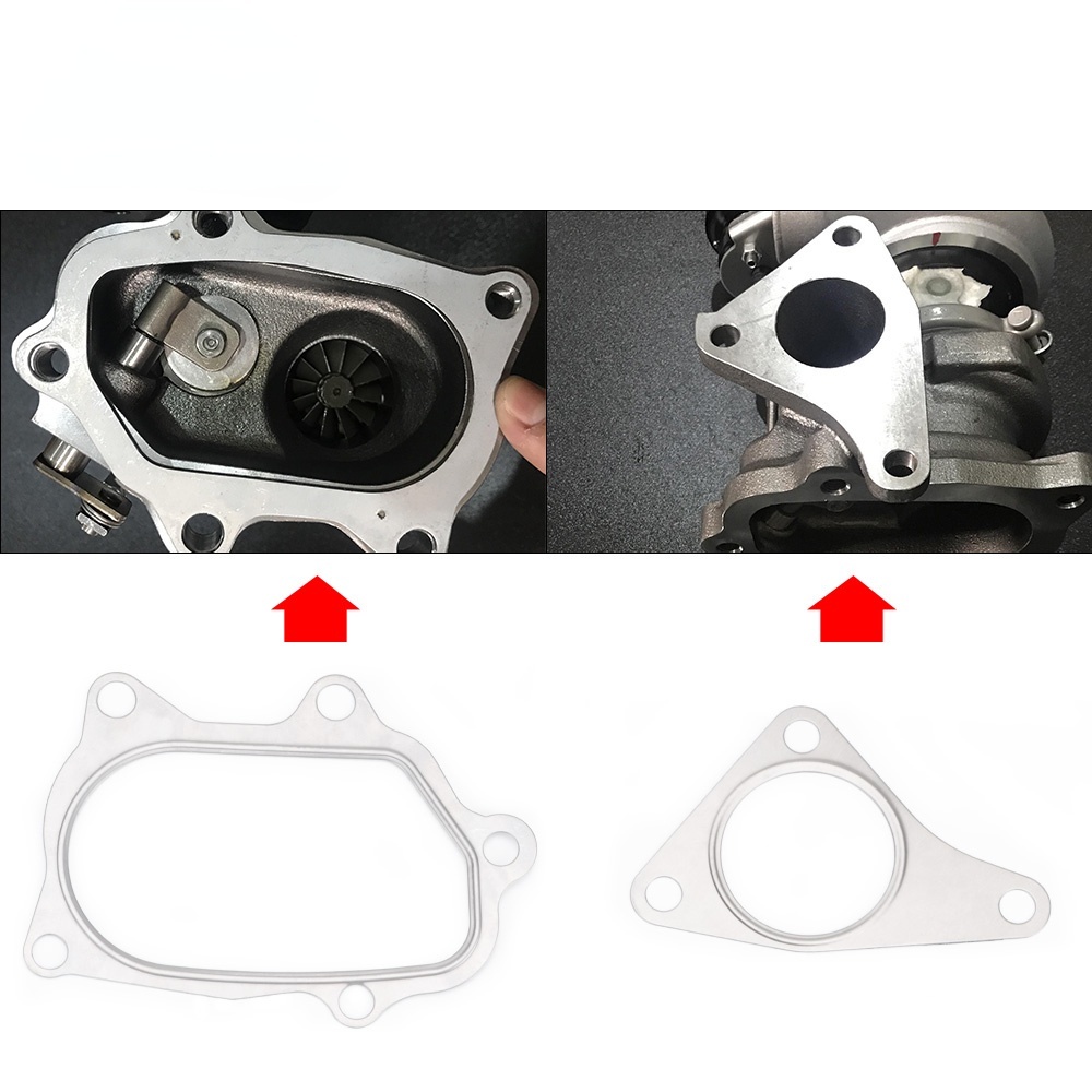 10 ชิ้น/ล็อตสําหรับ SUBARU TOYOTA EJ20 EJ25 TD04L TD05H TD04 TD05 Turbo ปะเก็นลงท่อ Manifold ปะเก็นช