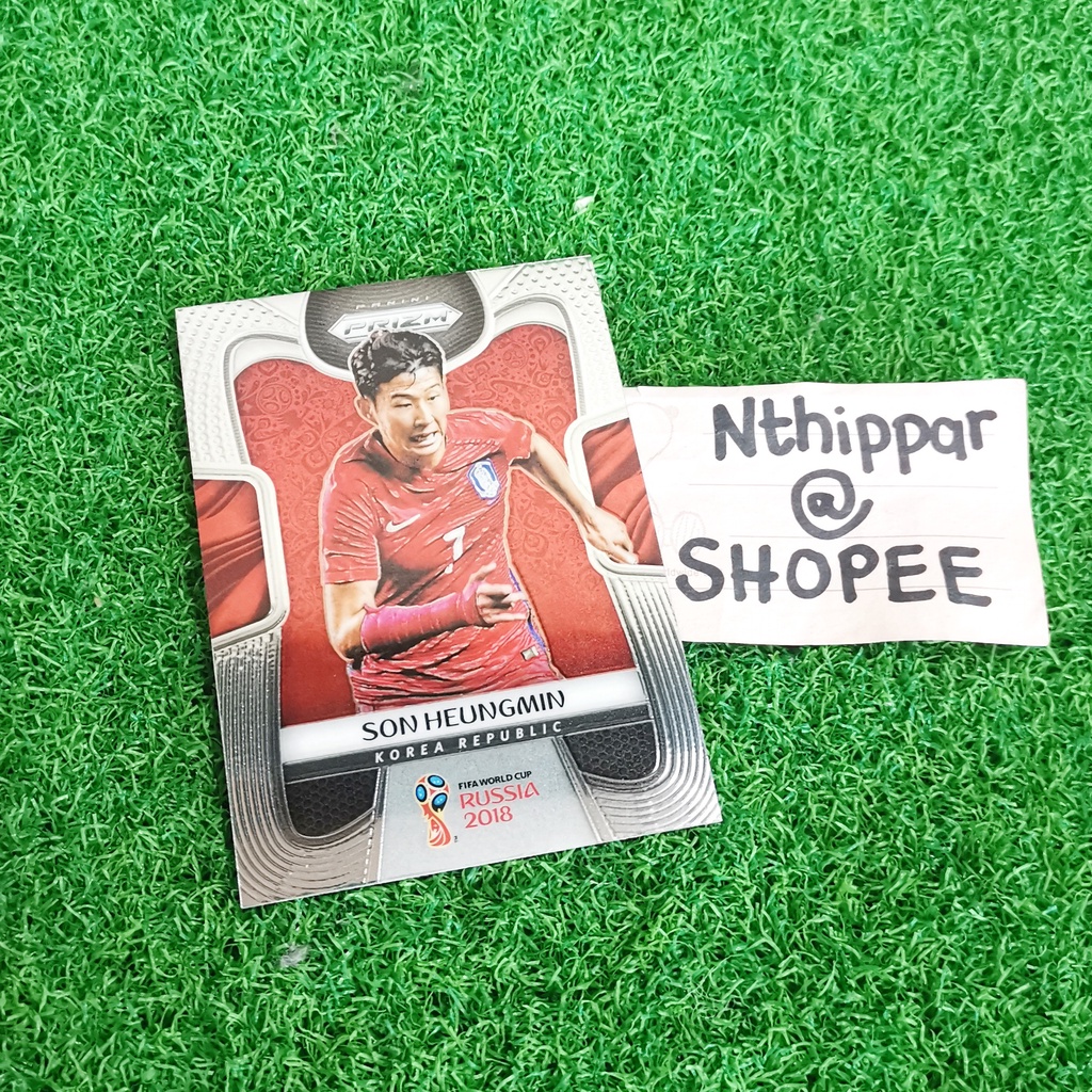 ขาย การ์ด Panini Prizm World Cup 2018 Son Heung Min Base 1st WC Major South Korea การ์ดนักฟุตบอล การ
