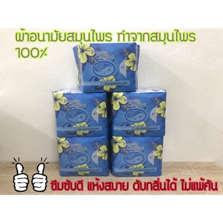 Bio Sanitary Pads Beauty Comfort ผ้าอนามัยสมุนไพร สำหรับวันมาปกติ 5 ห่อ (50 ชิ้น)