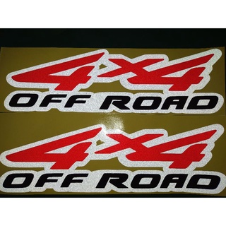 4x4 OFF ROAD สติ้กเกอร์สะท้อนแสง ติดท้าย 2 ชิ้น