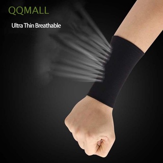 Qqmall ปลอกแขน ผ้าเรยอน ระบายอากาศ ระบายความร้อน ปลอกข้อมือ ยืดหยุ่น ผู้ชาย ผู้หญิง กีฬา สายรัดข้อมือ