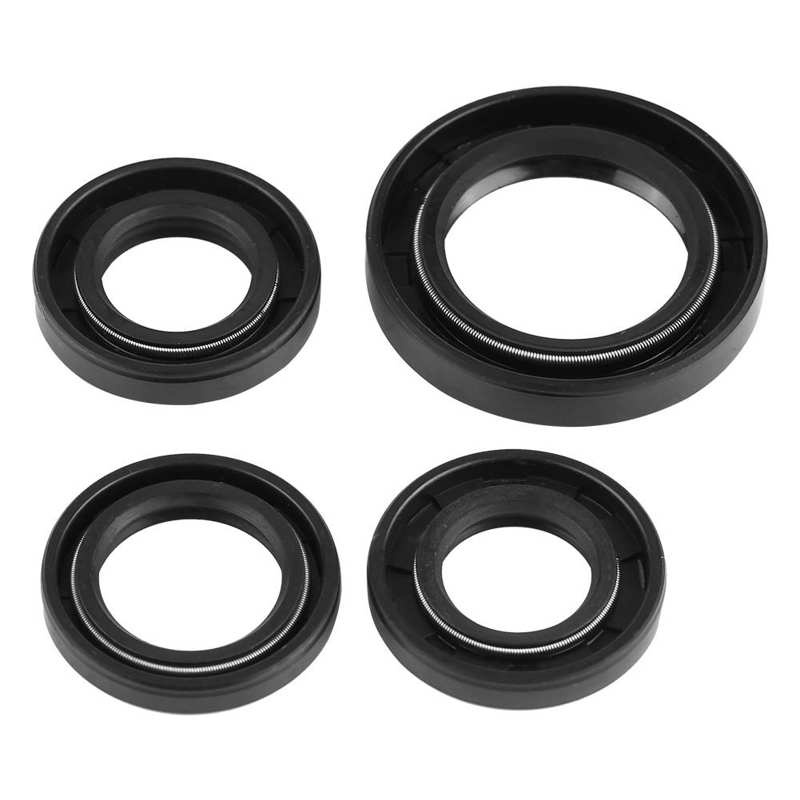 4Pcs Crankshaft Oil Seal Engine Crankshaft Gear Oil Seal Rubber O Repair Tool for most GY6 50cc 139 