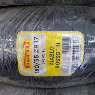 ยางนอก(PIRELLI) Diablo Rosso 3 180/55-ZR 17 DR3-R รหัสสินค้า PWR-26355