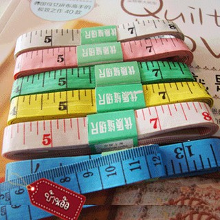 15 บาท 08ST3101 สายวัด ตัวเลข ขนาด 13 มิล คละสี จำนวน 1 เส้น  Tape Measure for Sewing