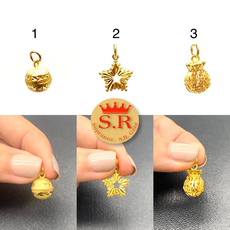 จี้ทองหุ้ม สำหรับสร้อย 2 สลึง byสุปราณีเอสอาร์โกลด์ SRZ315