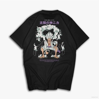 เสื้อคนอ้วนผญ - อะนิเมะเย็นONEPIECEลูฟี่Tshirtแขนสั้นด้านบนสบายๆทีหลวมแฟชั่นเสื้อUnisexพลัสขนาดใหม่