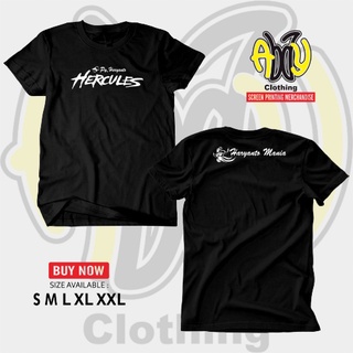 เสื้อยืดแขนสั้น ผ้าฝ้าย พิมพ์ลาย HERCULES Combed Cotton 30s สีกรมท่า ไซซ์ S M L XL XXLสามารถปรับแต่งได้