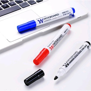 ปากกาเขียนไวท์บอร์ด ลบได้ ปากกาลบได้ Comix Erasable Whiteboard Pen 2.0mm สี ดำ น้ำเงิน แดง