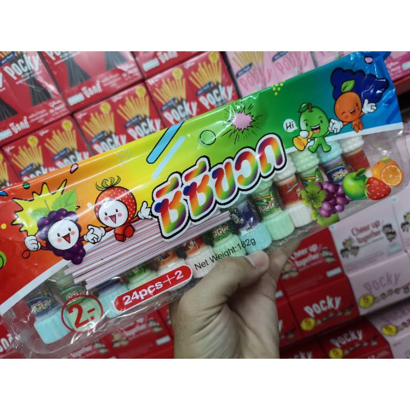 CCขวด​ ซีซีขวดแถมหลอด​ (ขวดใหญ่)​บรรจุ1ถุง​ x​ 24ชิ้นครับ