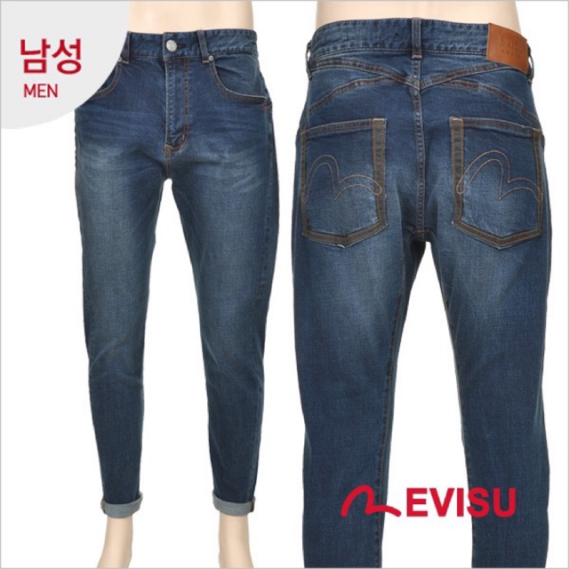 Evisu แท้นำเข้าจากช็อปเกาหลี กางเกงยีนส์ ผู้ชาย