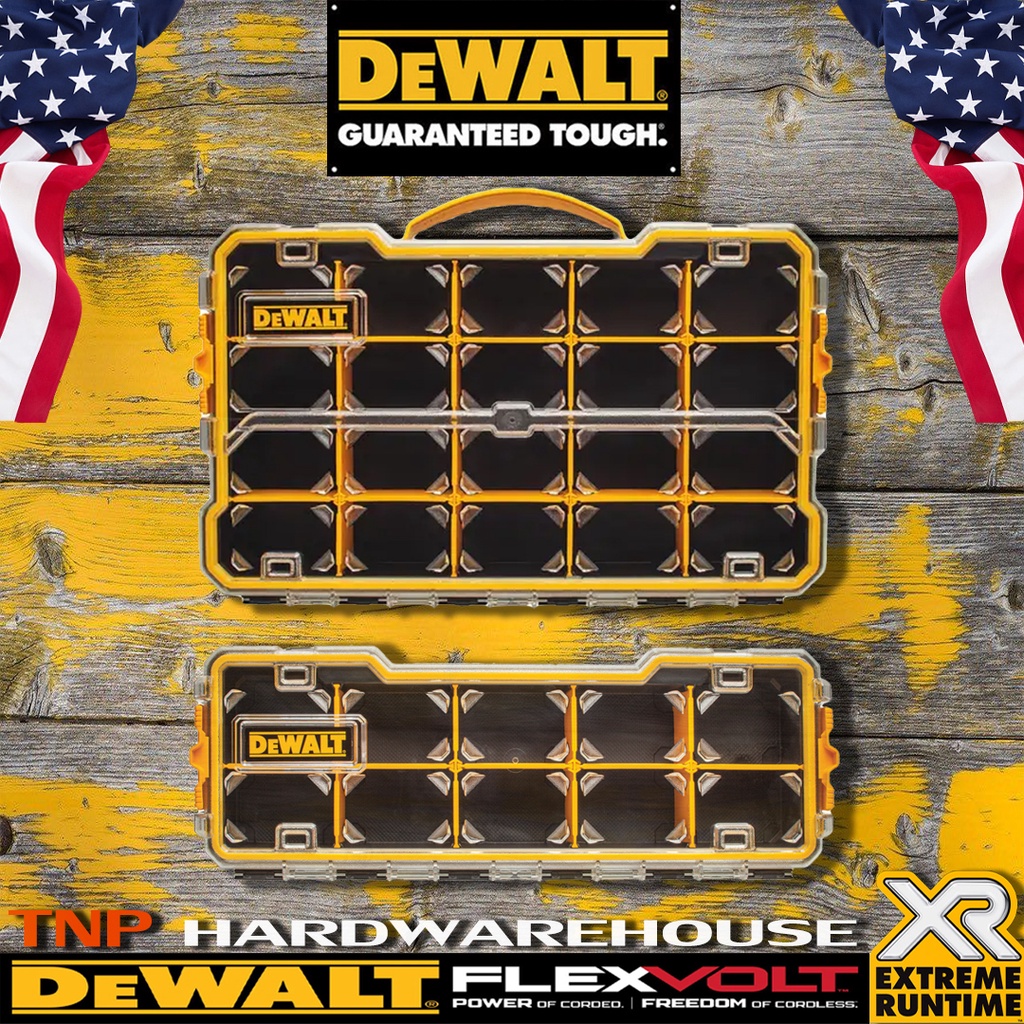 DeWALT กล่องเครื่องมือ กล่องใส่อุปกรณ์ 10,20 ช่อง รุ่น DWST14830,DWST14831 Compartment Pro Organizer