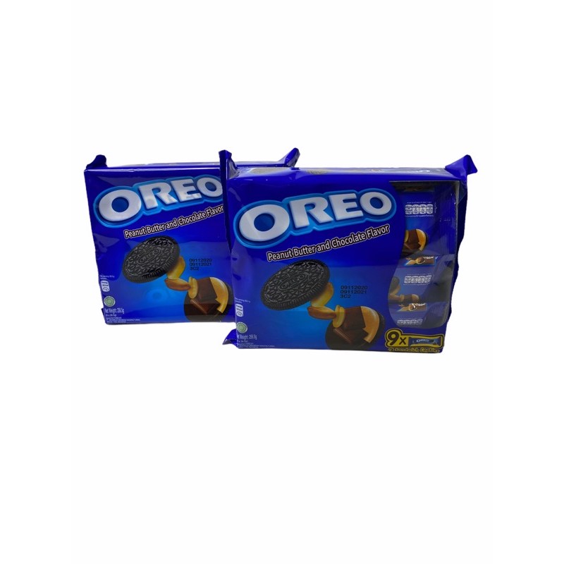 OREO Peanut Butter And Chocolate เนยถั่ว 28.5G 1SETCOMBO/จำนวน 2 แพค/บรรจุ 18 ชิ้น ราคาพิเศษ สินค้าพ